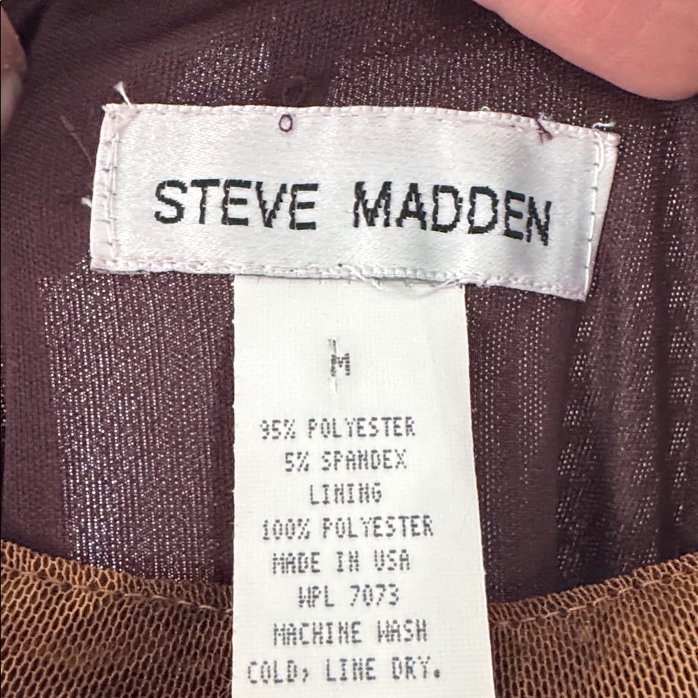 Steve Madden Brown Tie-Dye Midi Dress Size: 10 NWOT ✨ - Picture 4 of 5